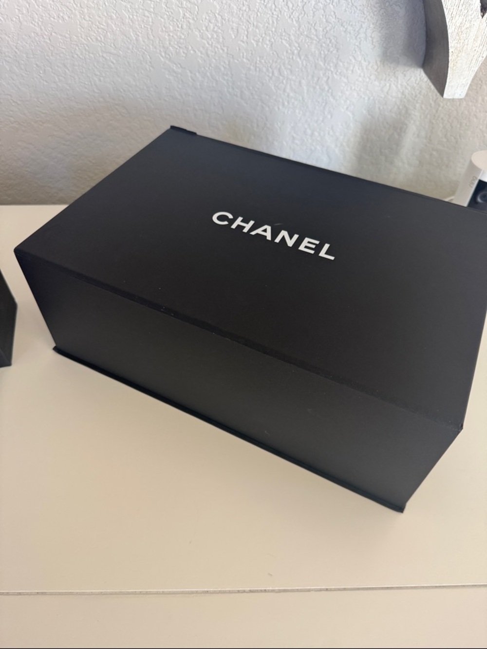 CHANEL Black and White Branded Gift Box